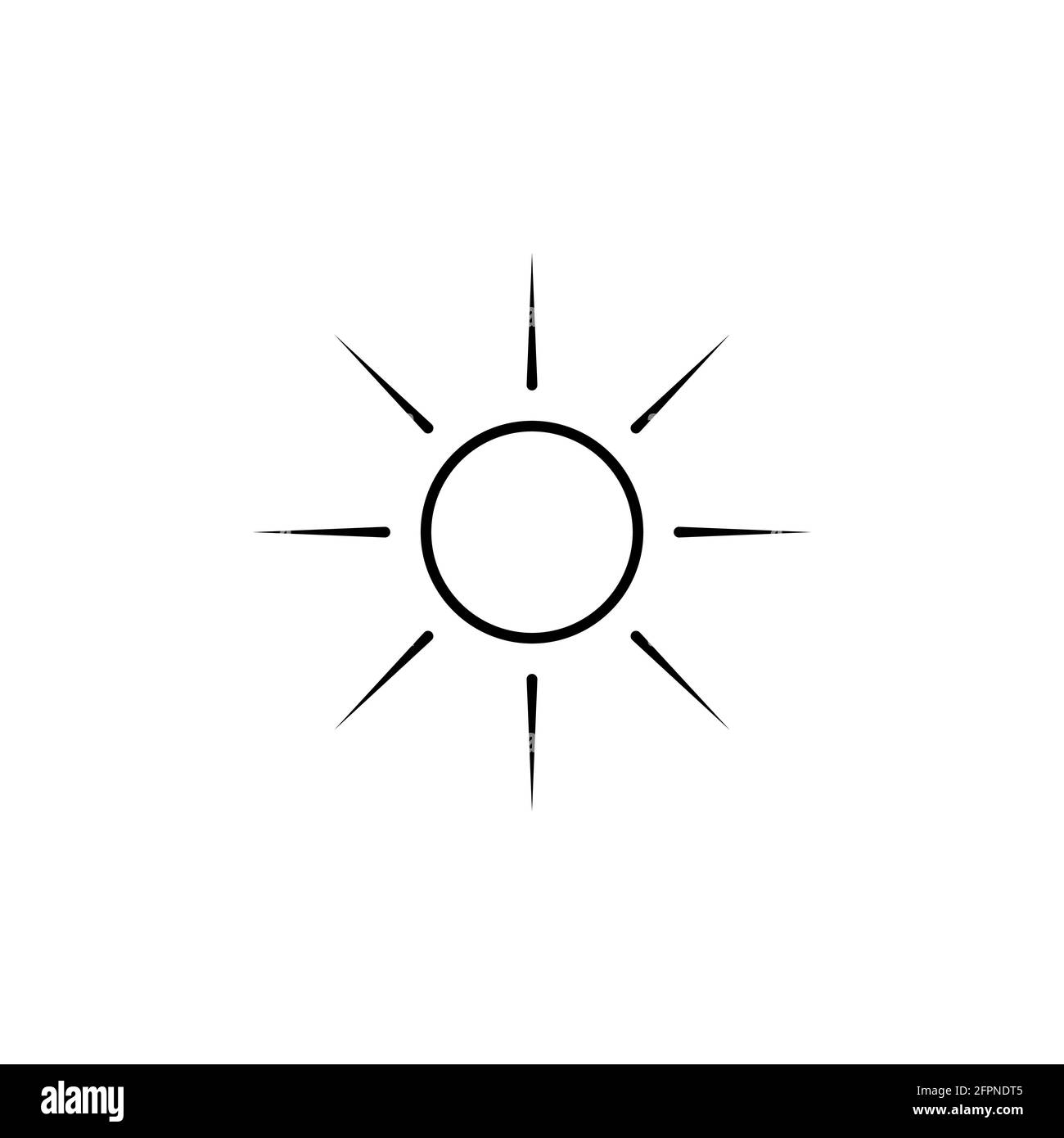 Icône vecteur soleil, été. Icône représentant un vecteur d'été et de soleil. Illustration de Vecteur