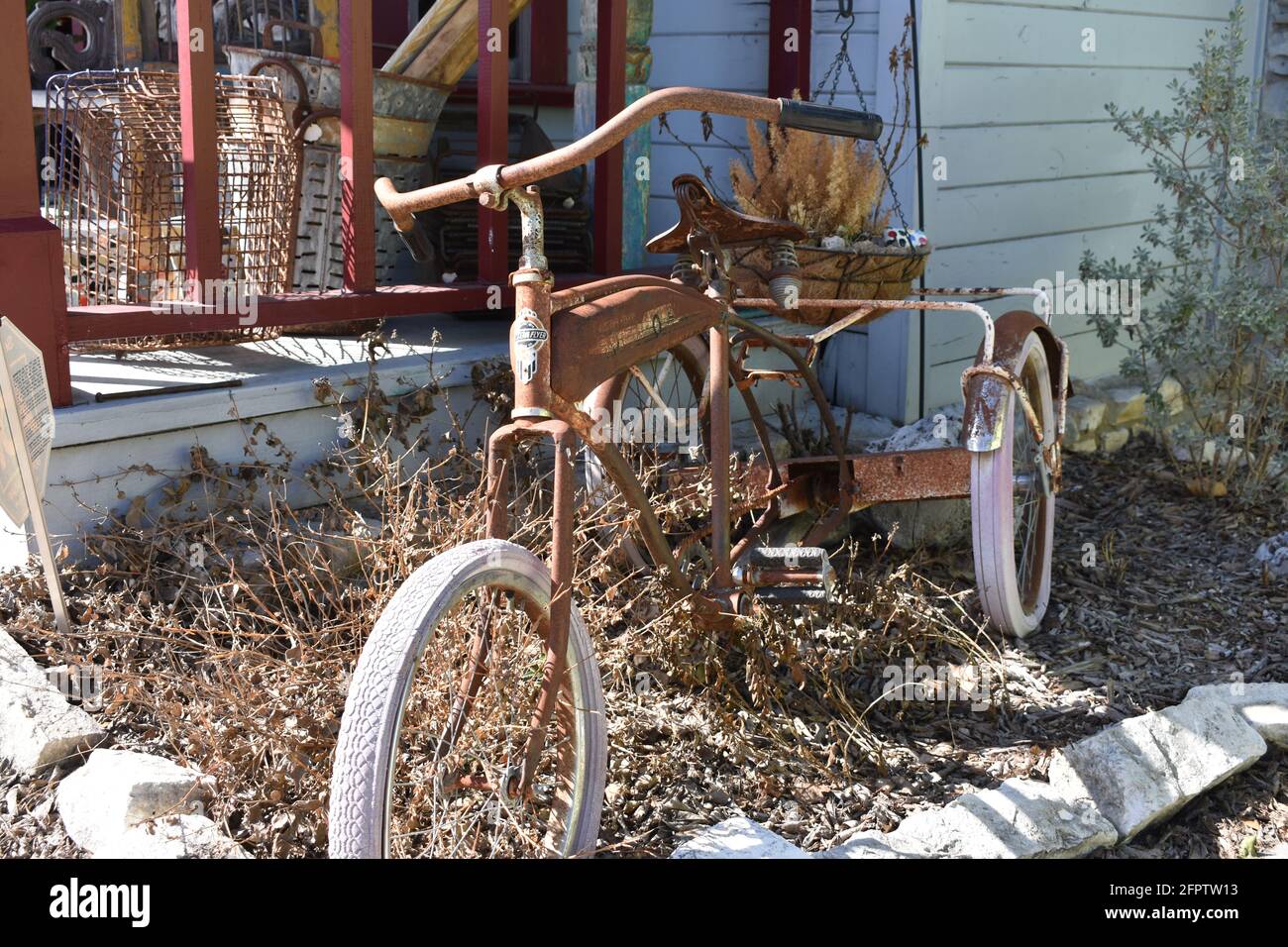 Vélo trois roues à Wimberley, Texas Banque D'Images