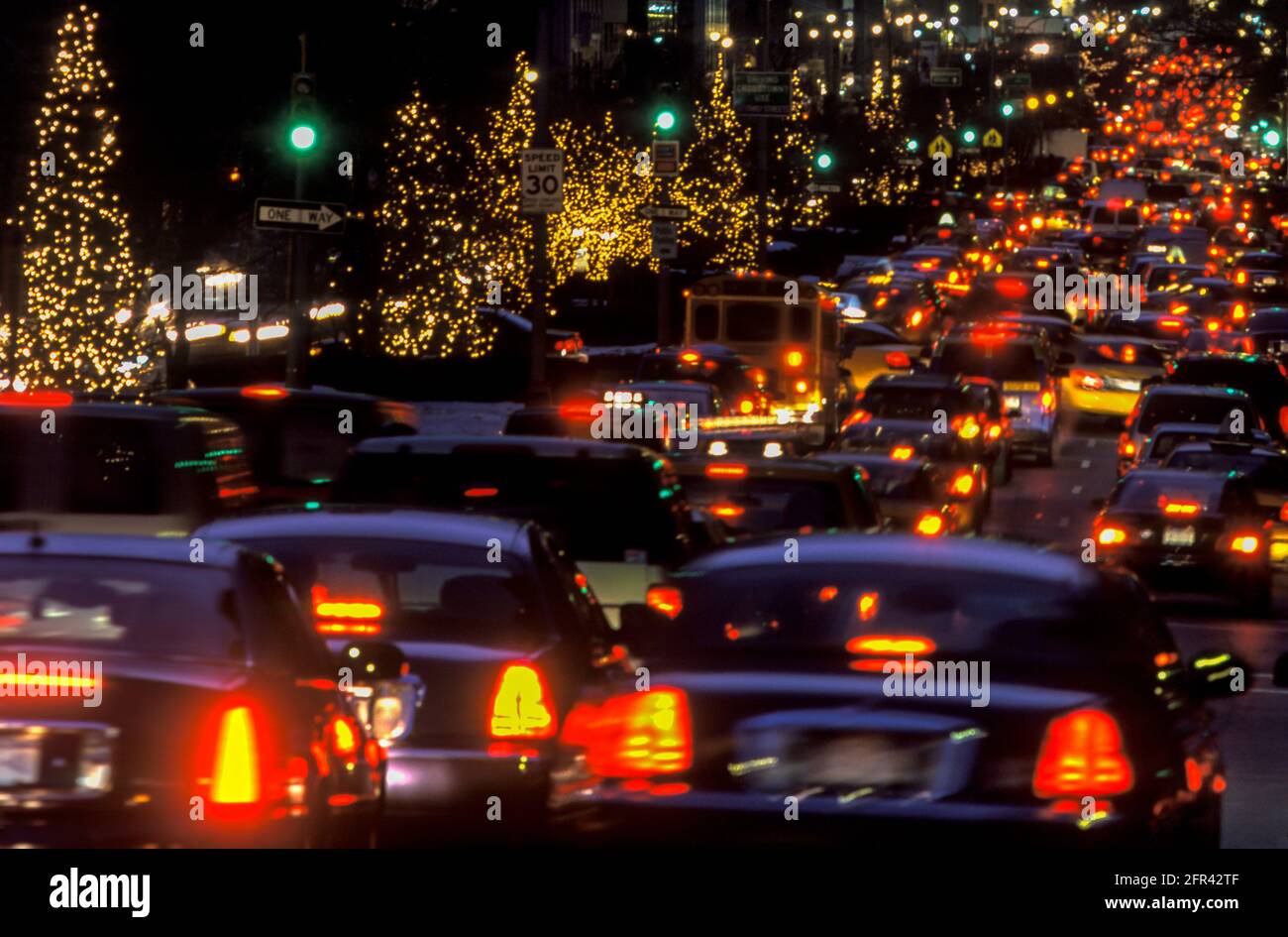 2005 TRAFIC DE NOËL HISTORIQUE PARK AVENUE MIDTOWN MANHATTAN NEW YORK VILLE ÉTATS-UNIS Banque D'Images