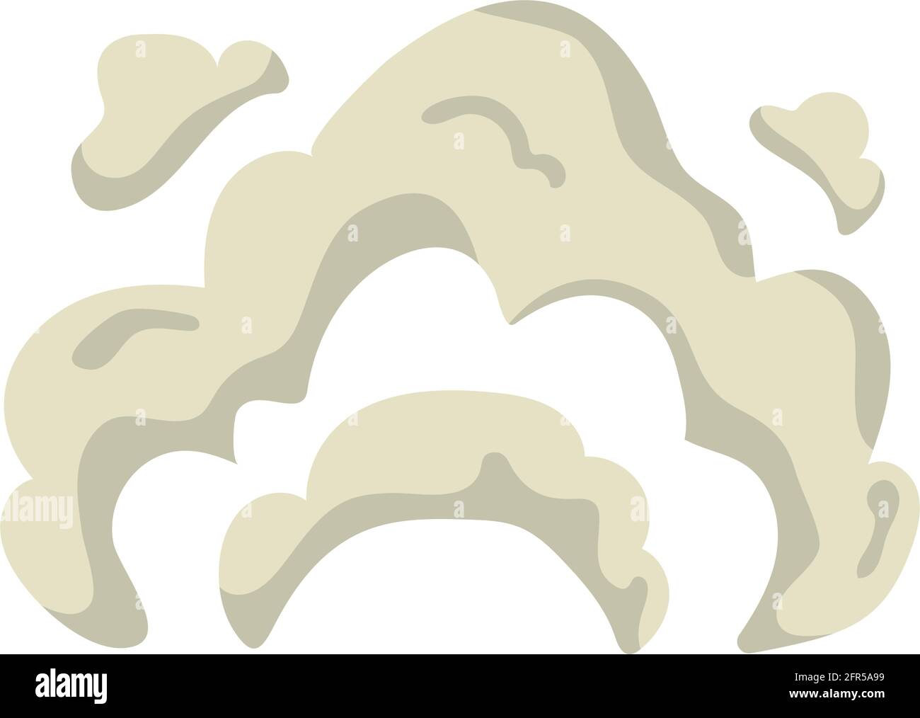nuages de fumée gris Illustration de Vecteur