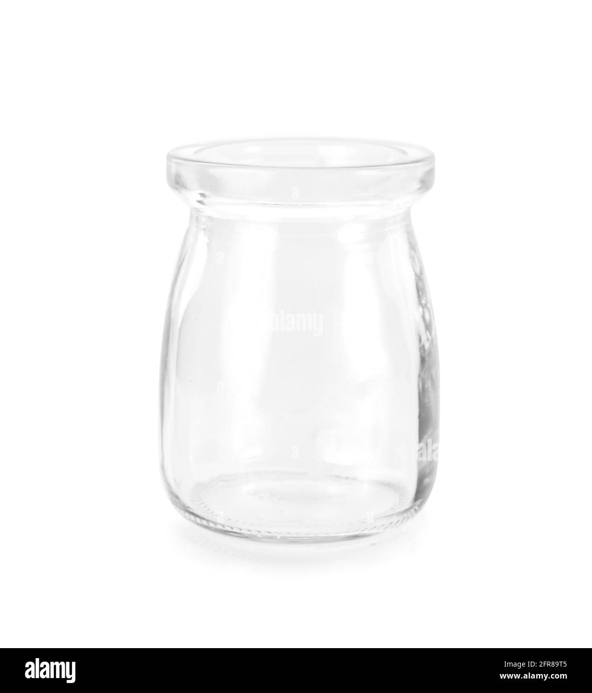 bouteille en verre sur fond blanc Banque D'Images