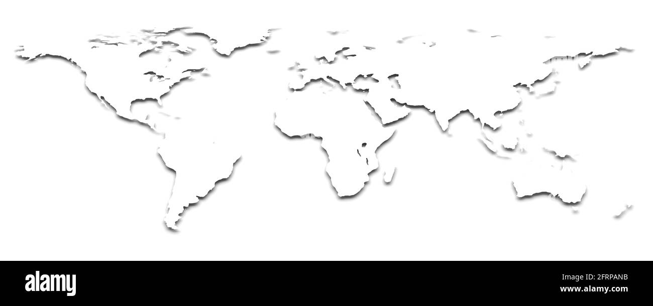 Carte de la Terre blanche. image d arri re plan de rendu 3d Photo