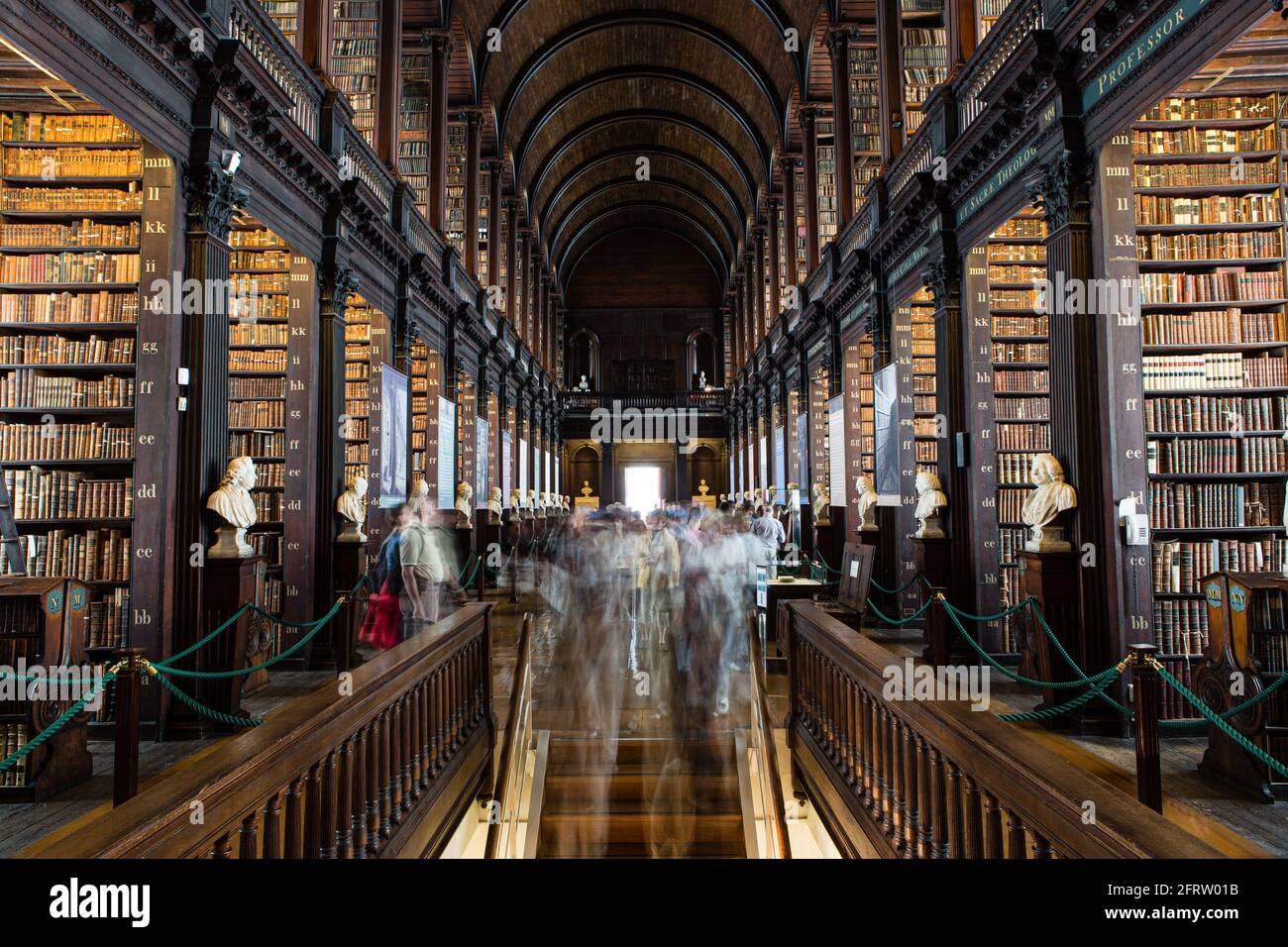 Bibliothèque de l'Université Trinity, Dublin, Irlande Banque D'Images
