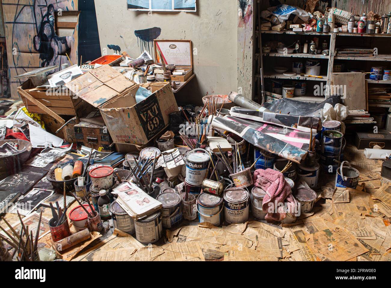 Francis Bacon Studio, Dublin Museum, Dublin, Irlande Banque D'Images
