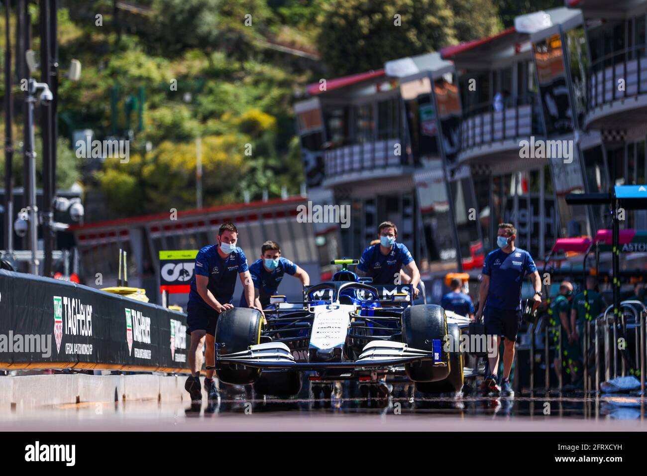 Williams Racing Team, Grand Prix de F1 de Monaco au circuit de Monaco le 19 mai 2021 à Monte-Carlo, Monaco. (Photo de HOCH ZWEI) Banque D'Images