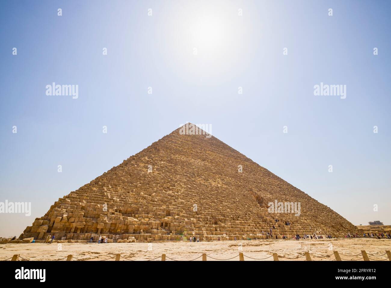 18 avril 2021. Égypte, le Caire - Giza. Vue générale sur les pyramides Banque D'Images