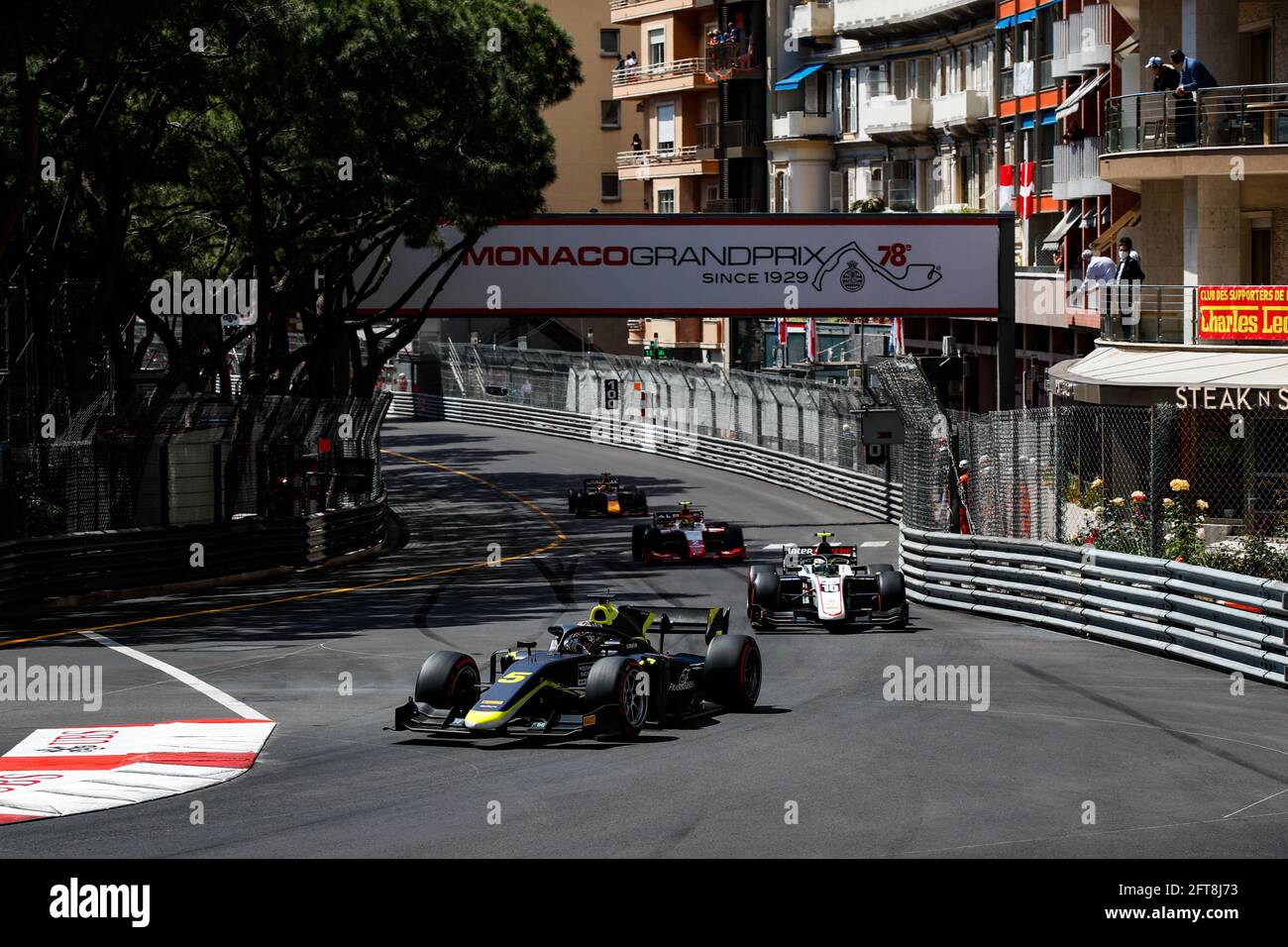 05 Ticktum Dan (gbr), Carlin, Dallara F2, action pendant le championnat 2021 de Formule 2 de la FIA à Monaco du 21 au 23 mai - photo Florent Gooden / DPPI / LiveMedia Banque D'Images