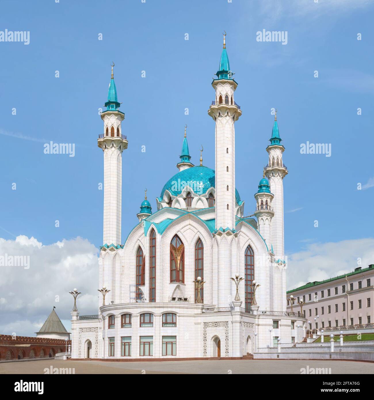 Mosquée Kul Sharif au Kremlin de Kazan. Tatarstan, Russie. Banque D'Images