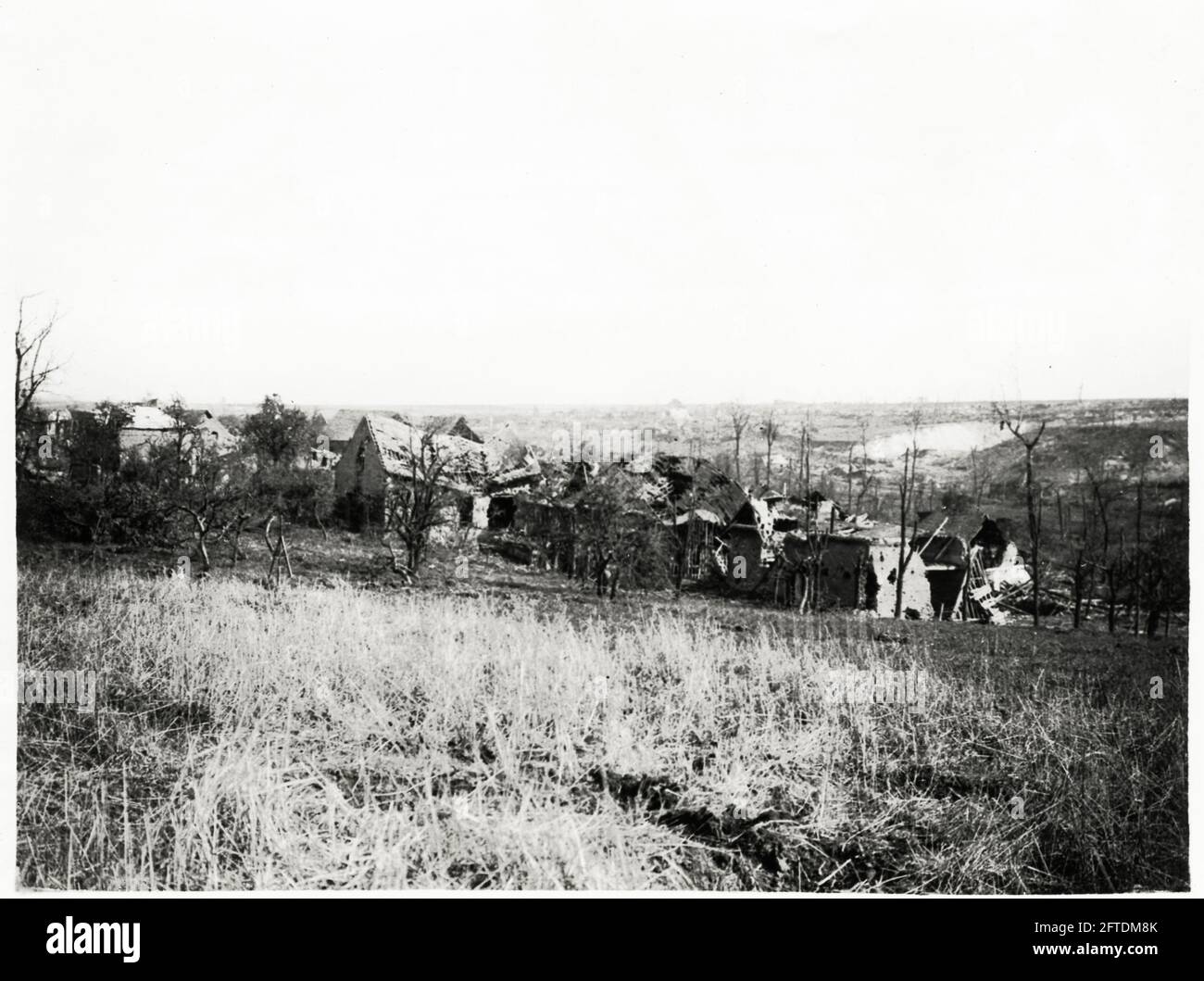 Première Guerre mondiale, première Guerre mondiale, Front occidental - vestiges de la commune des Combles en France Banque D'Images