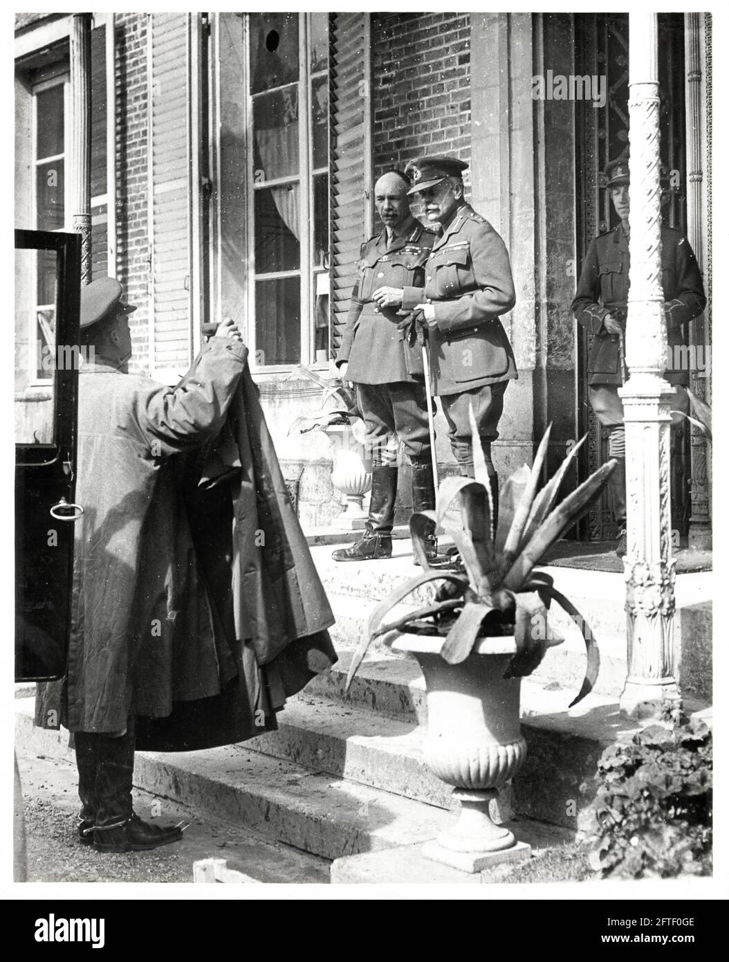 Première Guerre mondiale, première Guerre mondiale, front occidental - Sir Douglas Haid avec Sir Henry Rawlinson, France Banque D'Images