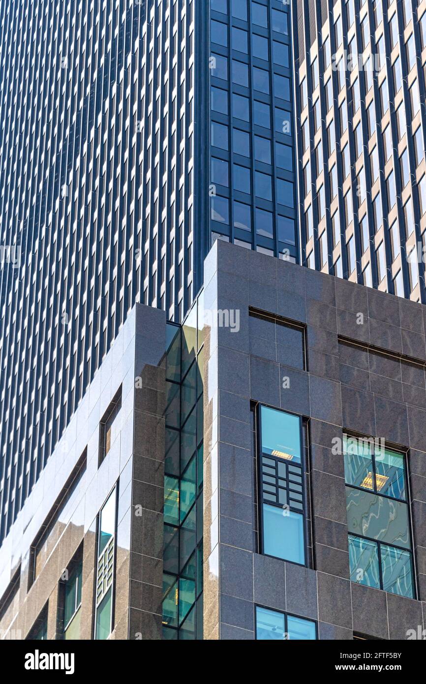 Résumé Architecture moderne des gratte-ciels dans le quartier du centre-ville de Toronto, Canada Banque D'Images