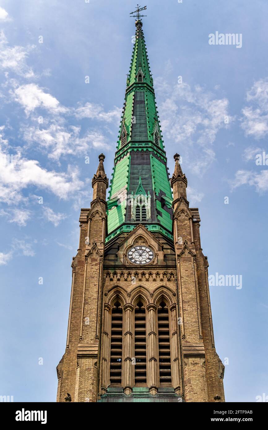 Cathédrale de Saint-James, qui appartient à l'Église épiscopale anglicane du Canada. Le bâtiment colonial a été conçu par Frederick William Cumb Banque D'Images