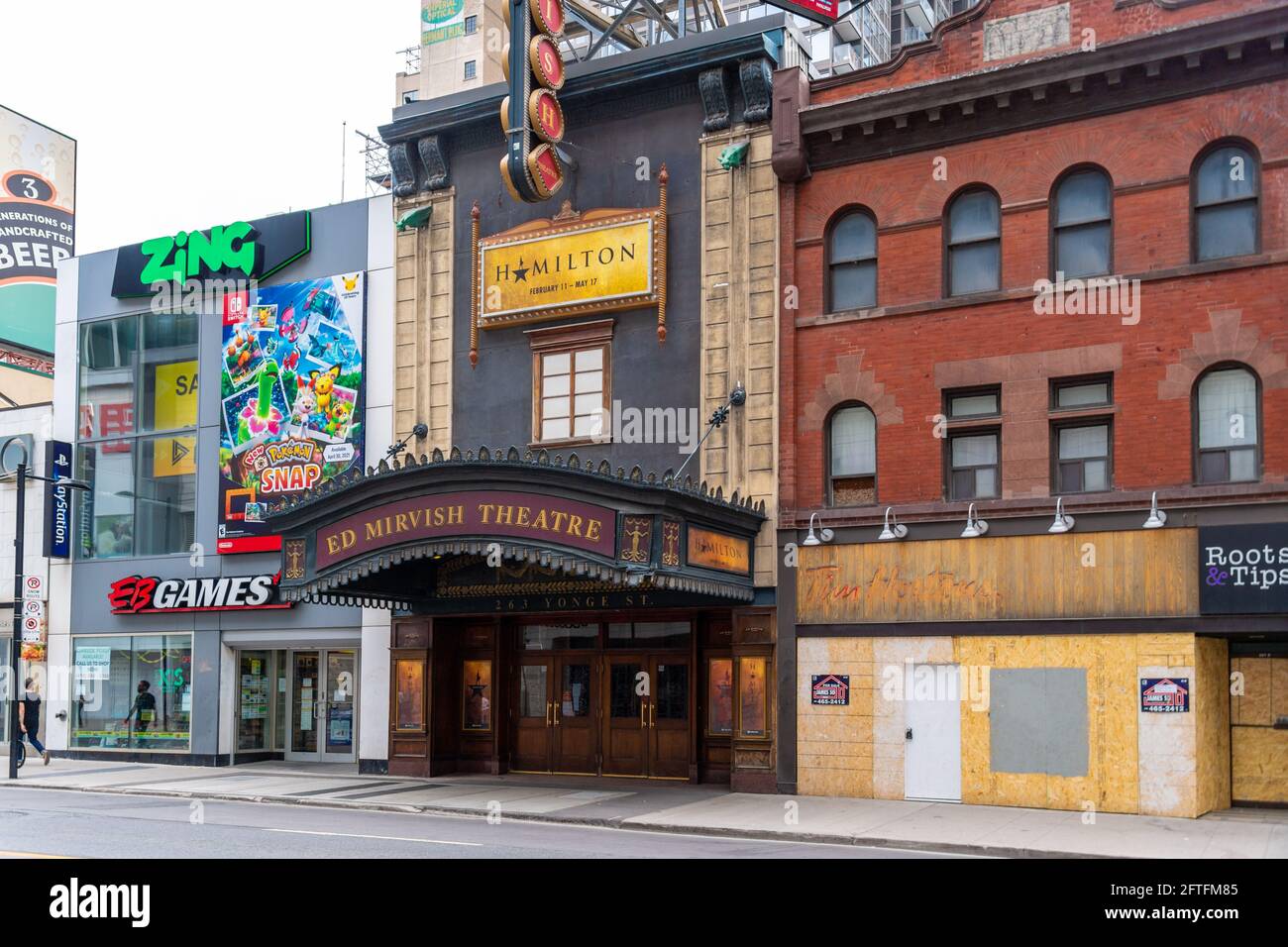 Le Ed Mirvish Theatre, rue Yonge, au centre-ville de Toronto, au Canada. L'ancien bâtiment est un lieu historique dans la capitale de la province de l'Ontario Banque D'Images