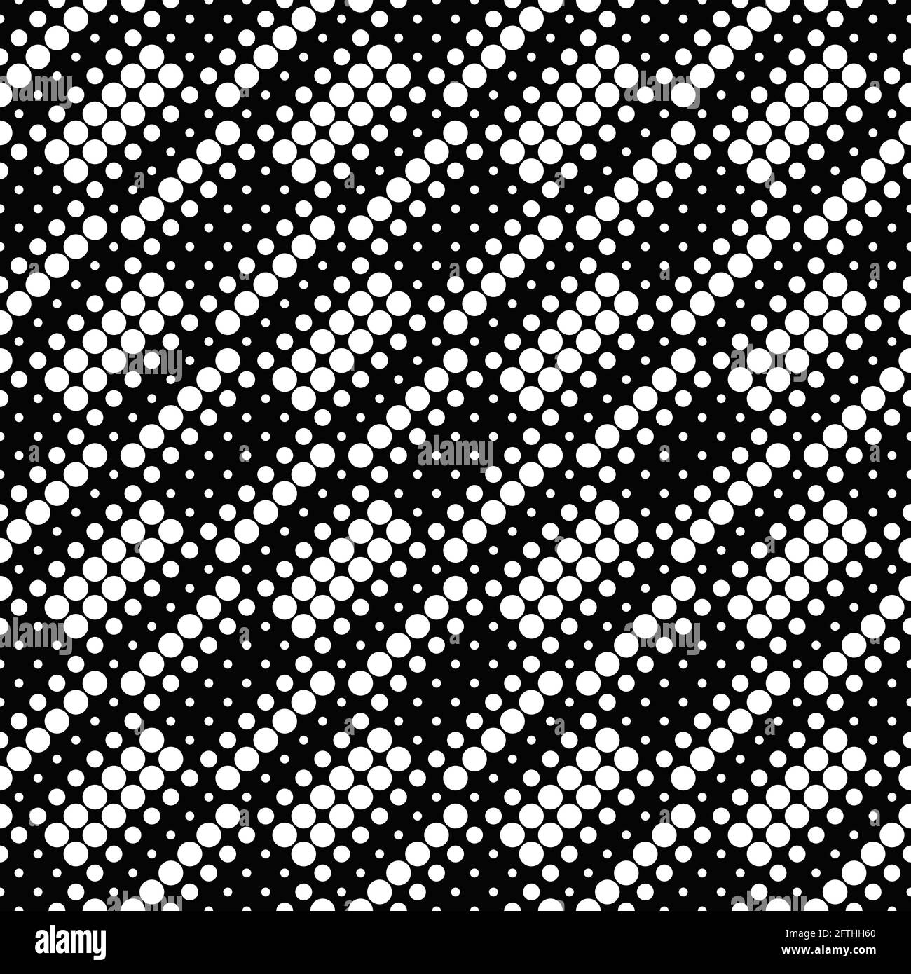 Motif de cercle géométrique noir et blanc sans couture Illustration de Vecteur
