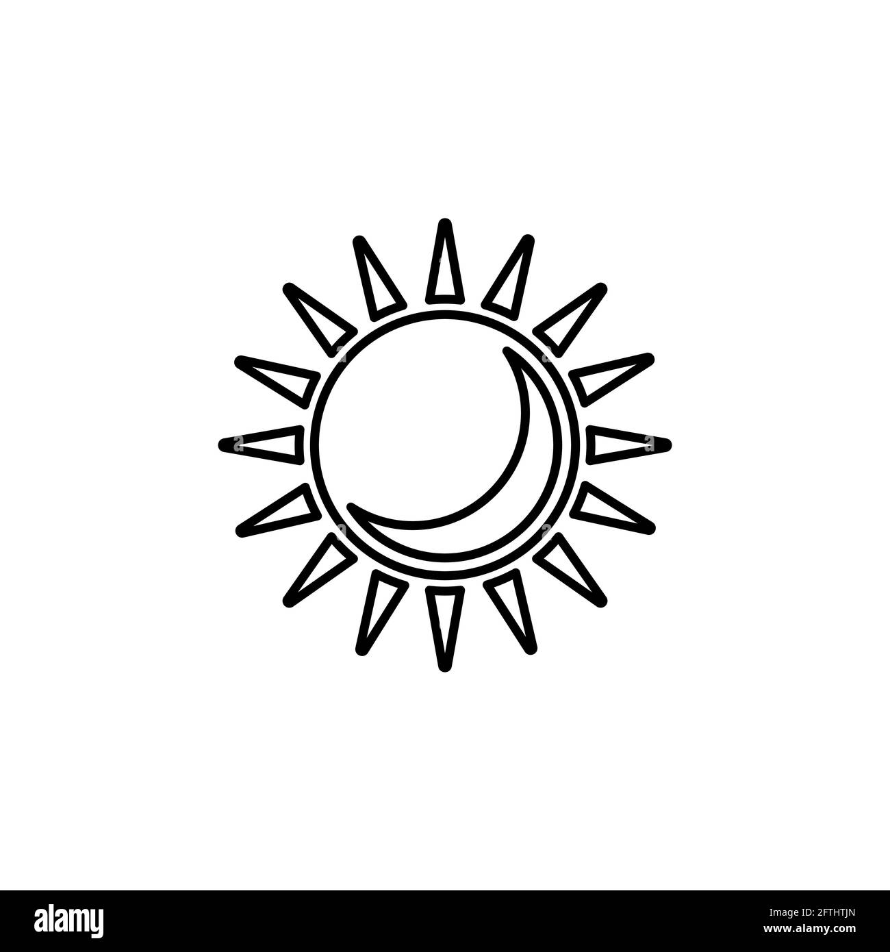 Icône vecteur soleil, été. Icône représentant un vecteur d'été et de soleil. Illustration de Vecteur