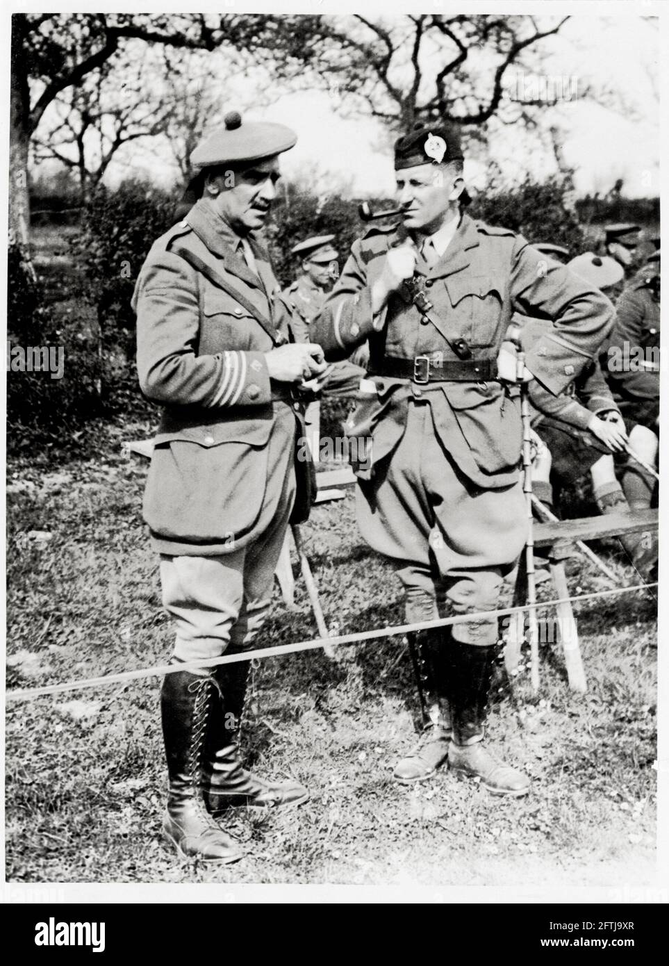 Première Guerre mondiale, première Guerre mondiale, Front occidental - le colonel de la Black Watch, France Banque D'Images