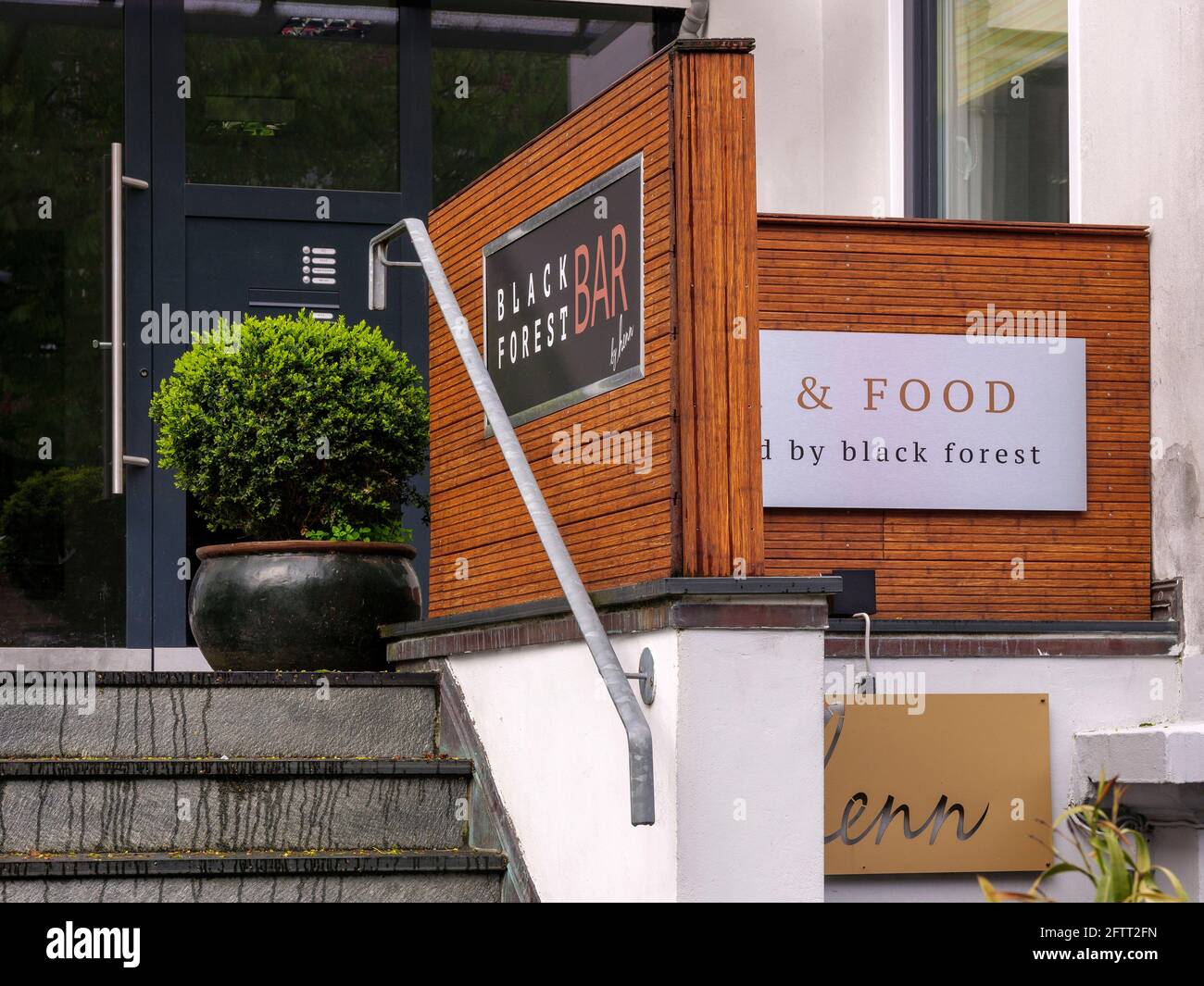 Black Forest Bar - par henn, , rue Curschmann à Hambourg-Hoheluft-Ost, Allemagne, Europe Banque D'Images