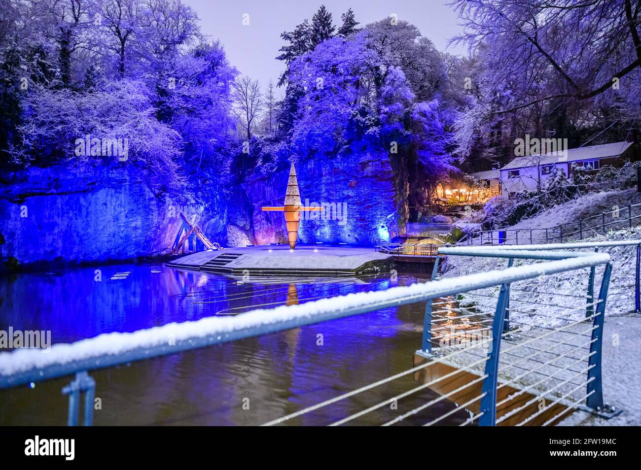 Worsley Delph et Nailmakers Basin, Bridgewater Canal, Worsley Banque D'Images