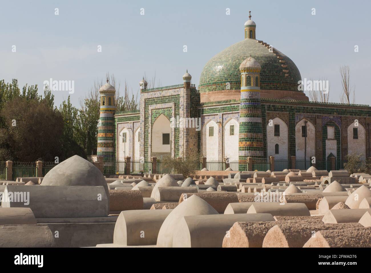 Cimetière musulman et mausolée ABA Khoja près de la ville de Kashgar. Xinjiang, Chine 2019 Banque D'Images