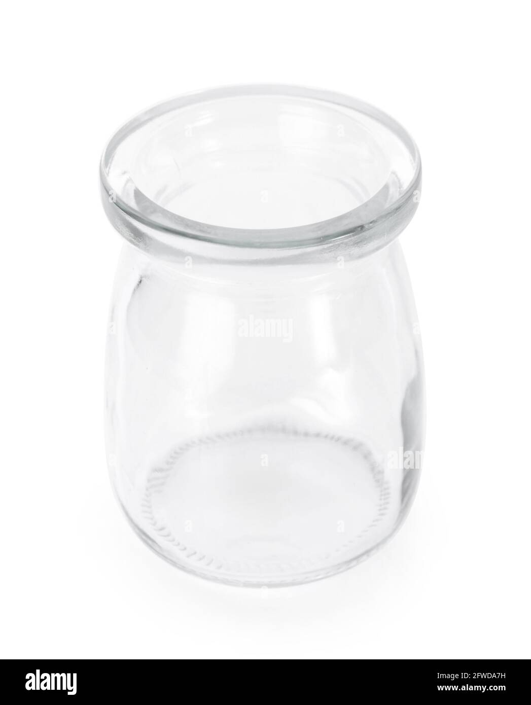 bouteille en verre sur fond blanc Banque D'Images