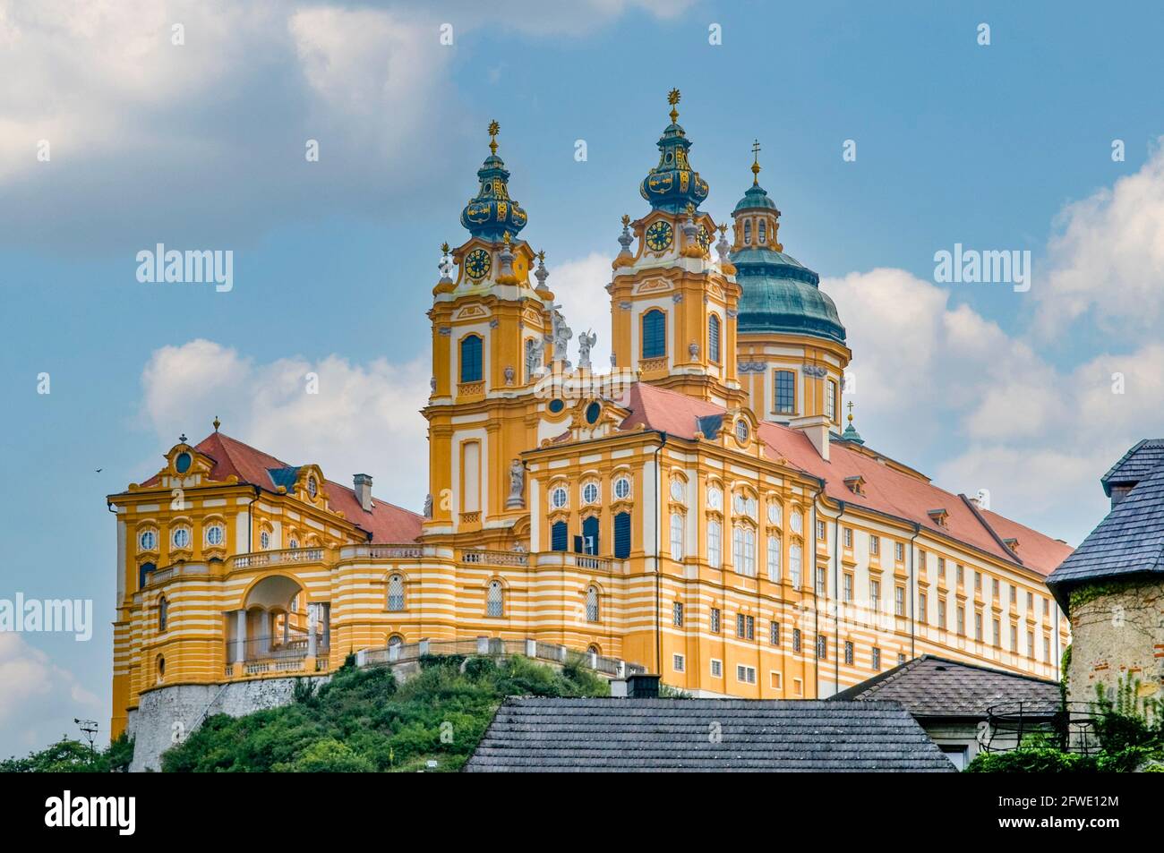 Stift Melk, l'abbaye d'or, Melk, Autriche Banque D'Images