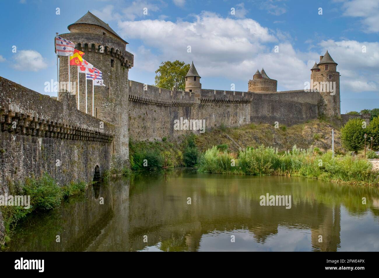 Château de Fougères, Fougères, Bretagne, France Banque D'Images