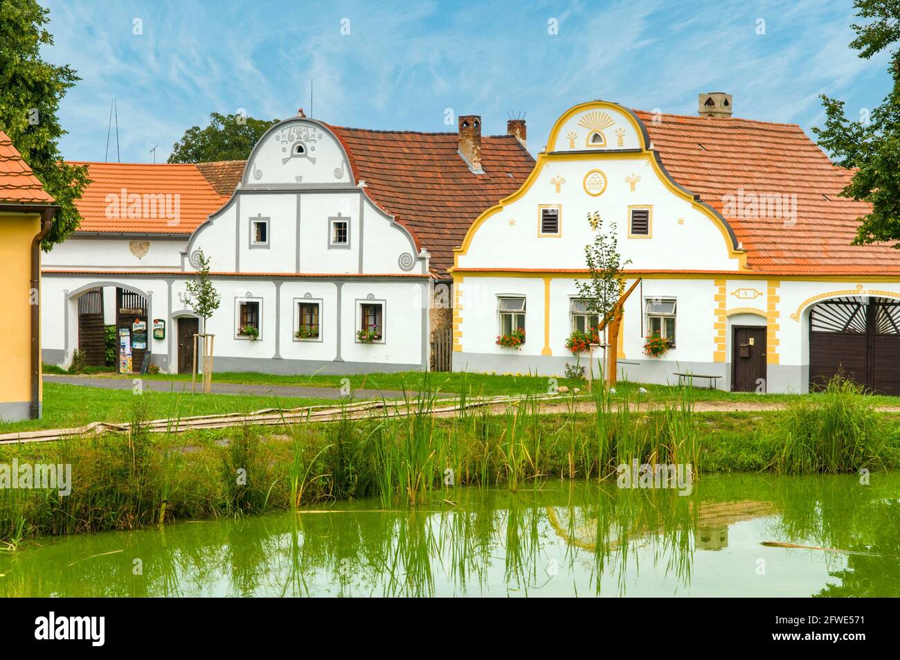 Holasovice, Tchéquie Banque D'Images