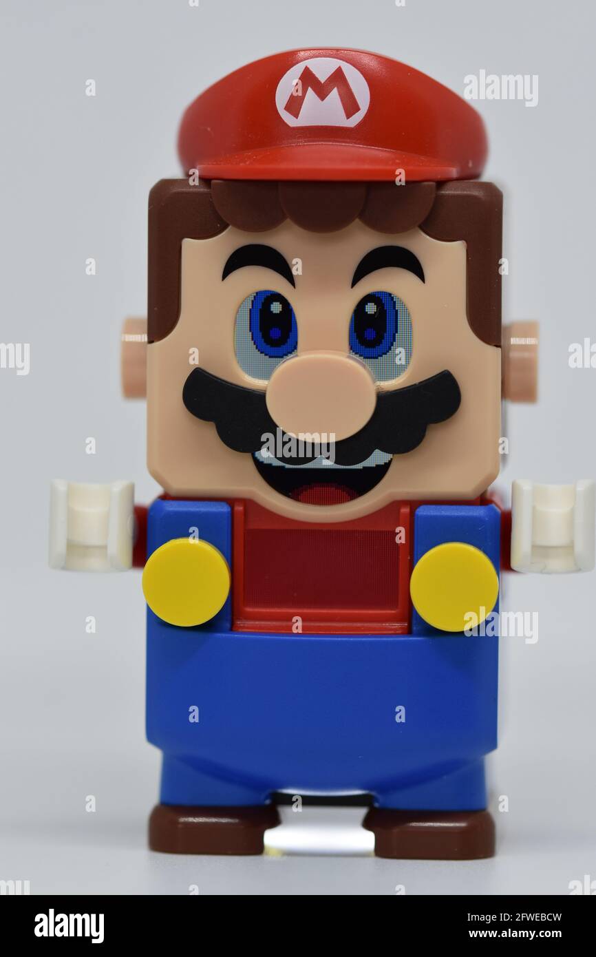 LEGO super Mario mini figurine Lego set 71360 avec un arri re plan