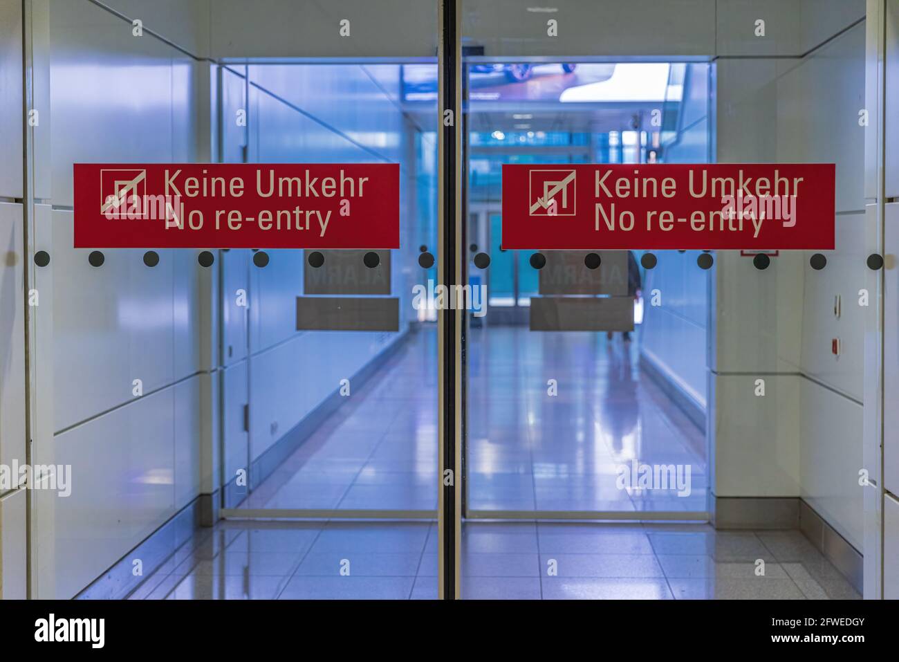 Pas de panneau de retour à l'aéroport Banque D'Images