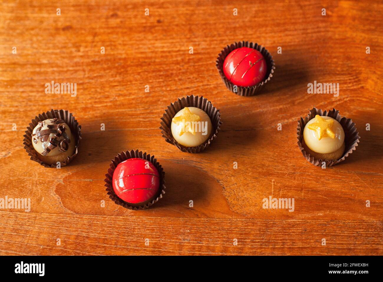 Petit fours vu d'en haut Banque D'Images
