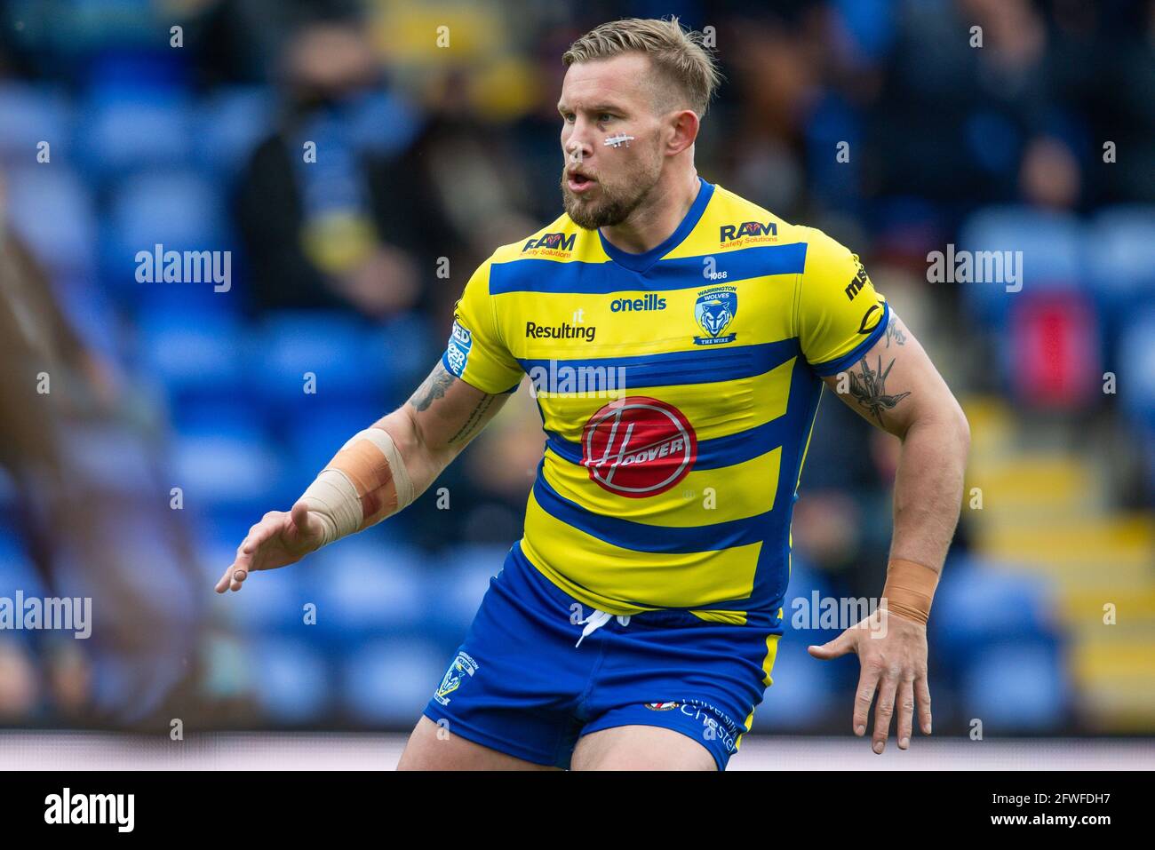 Mike Cooper (10) de Warrington Wolves Banque D'Images