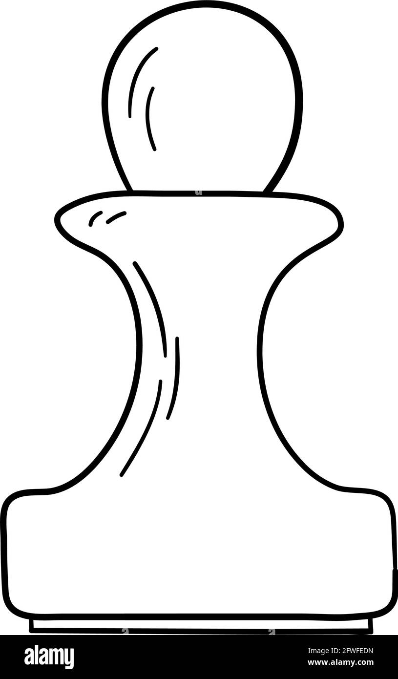 Icône tampon. Conception d'esquisse dessinée à la main. Illustration vectorielle. Illustration de Vecteur