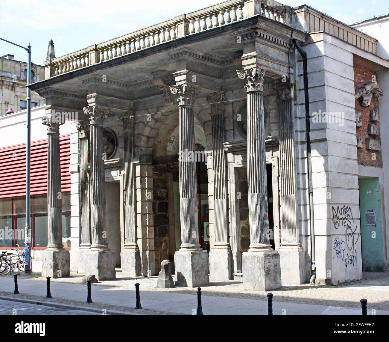 Tout ce qui reste du Palais Hatzfeld à Wroclaw, en Pologne, l'ancienne résidence du Prince Hertzfeld, pratiquement détruit pendant la Seconde Guerre mondiale. Banque D'Images