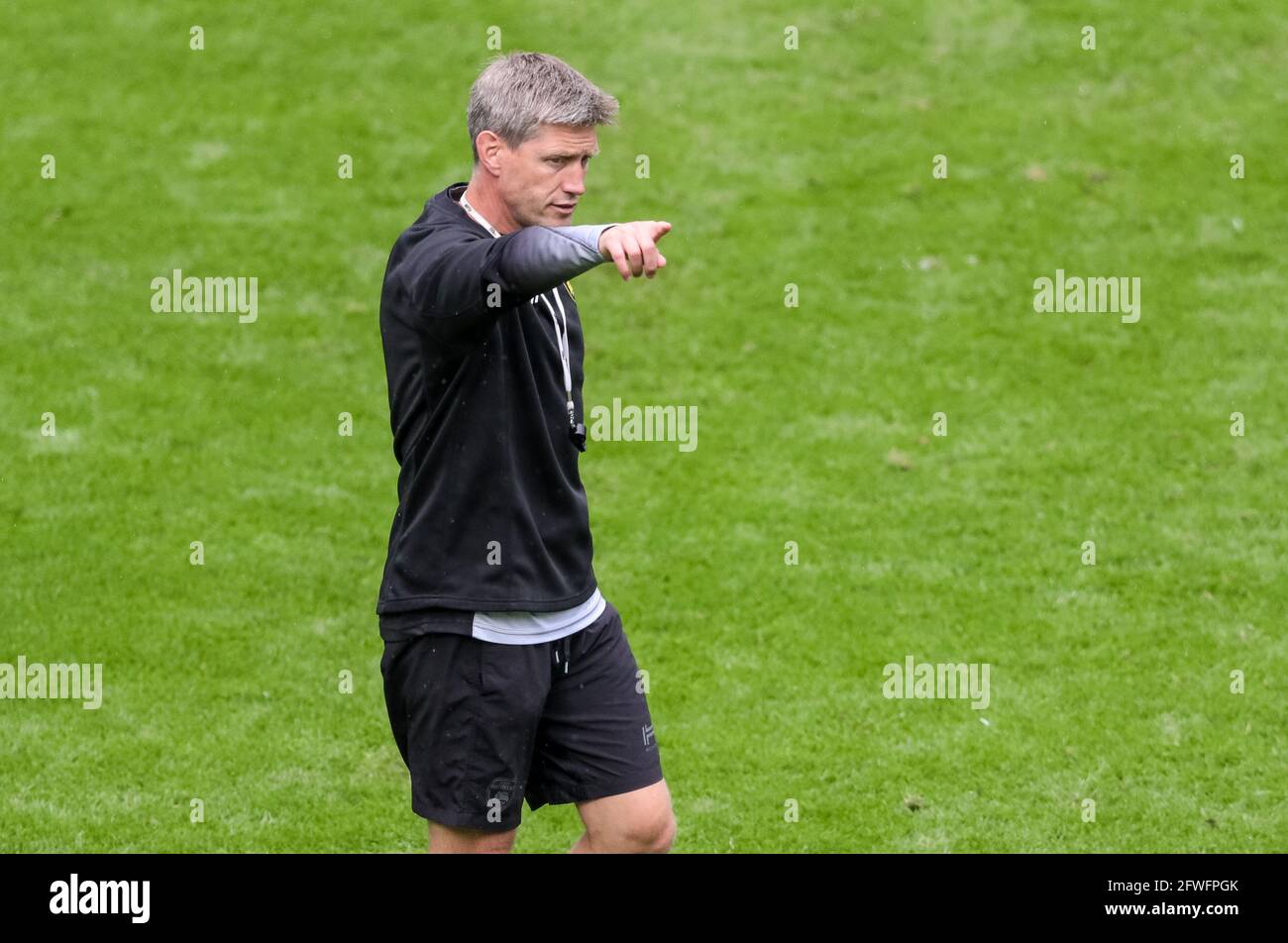 Londres, Angleterre, 22 mai 2021, Rugby Union, finale de la coupe des champions Heineken, la Rochelle v Toulouse, Twickenham, 2021, 22/05/2021 Ronan O'Gara, entraîneur en chef de la Rochelle Credit:Paul Harding/Alay Live News Banque D'Images