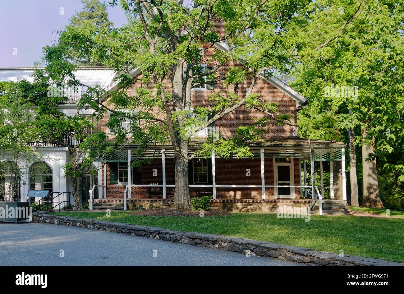 Pierce -du Pont House, 1730, résidence en briques, architecture de style fédéral, est devenu la maison de Pierre S. du Pont, 1906, Longwood Gardens, Pennsylvanie, Kenn Banque D'Images