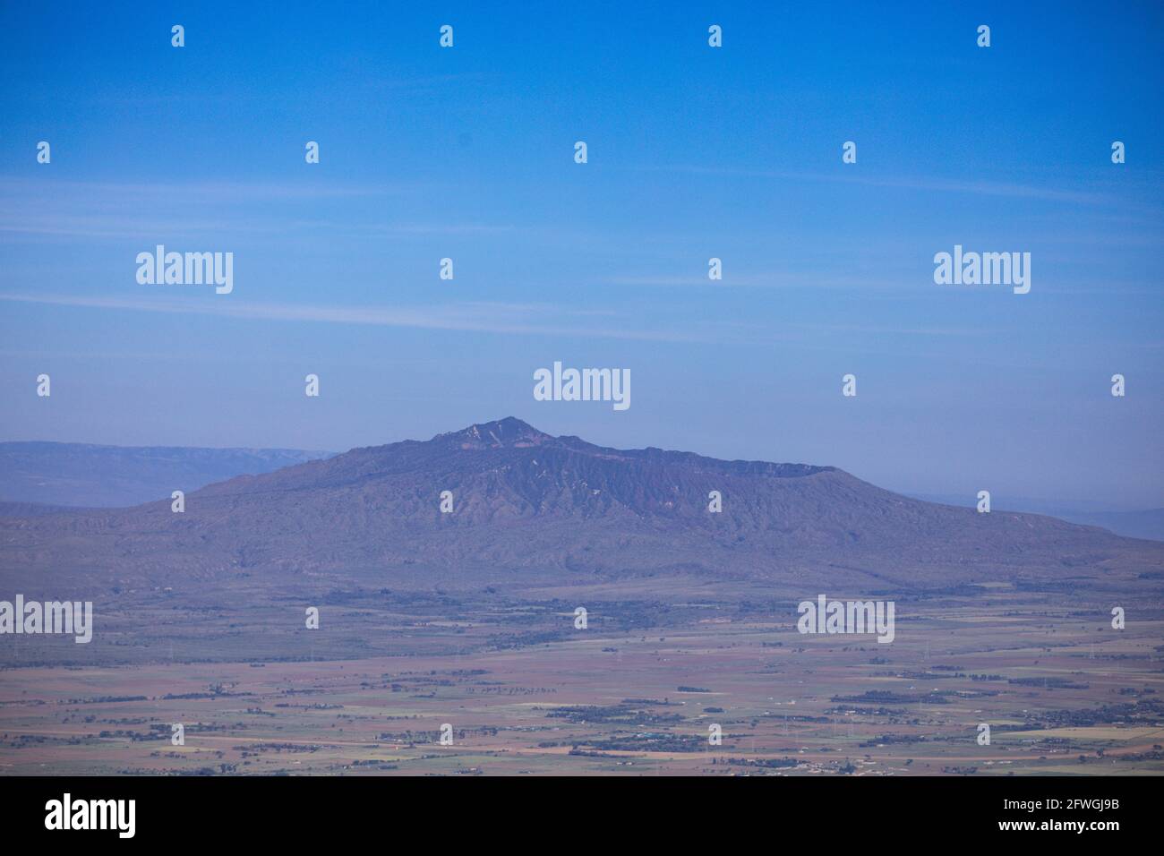 Parc national du Mont Longonot stratovolcan Sud-est Lac Naivasha Grand rift Vallée Kenya Afrique Banque D'Images