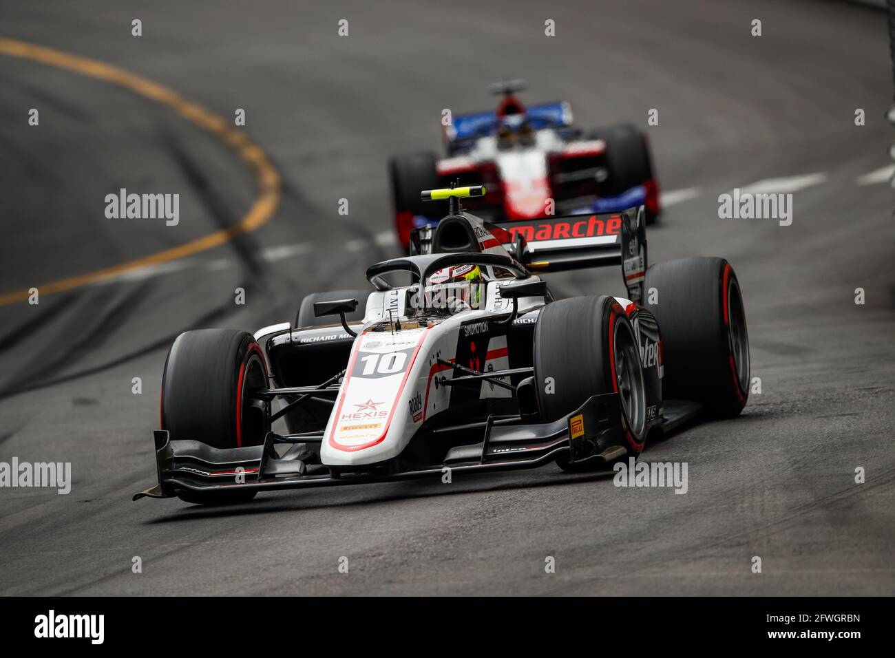 10 Pourcaire Théo (fra), ART Grand Prix, Dallara F2, action pendant le championnat 2021 de Formule 2 de la FIA à Monaco du 21 au 23 mai - photo Florent Gooden / DPPI Banque D'Images