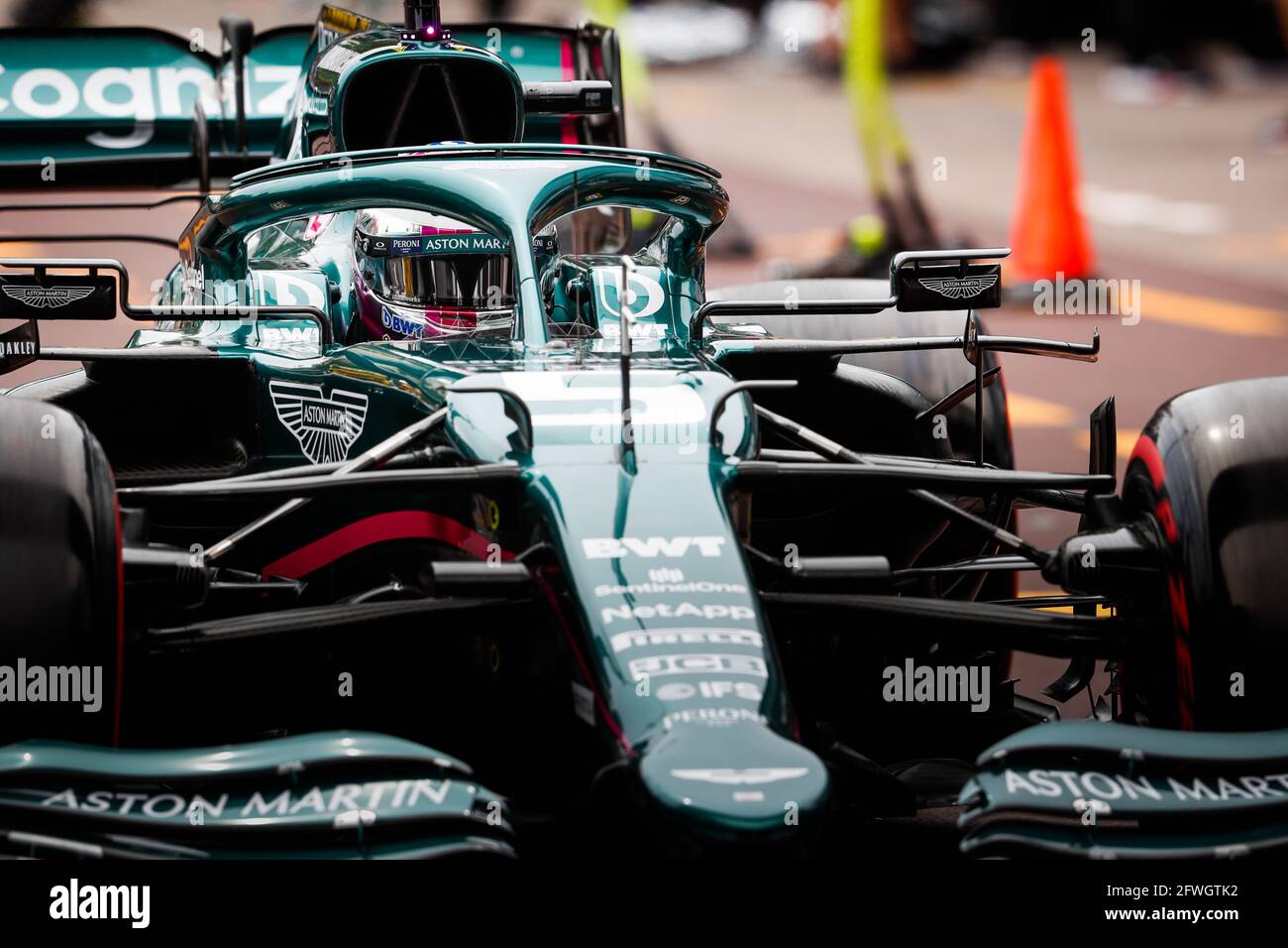 05 VETTEL Sebastian (ger), Aston Martin F1 AMR21, action lors du Championnat du monde de Formule 1 2021, Grand Prix de Monaco du 20 au 23 mai à Monaco - photo Antonin Vincent / DPPI / LiveMedia Banque D'Images