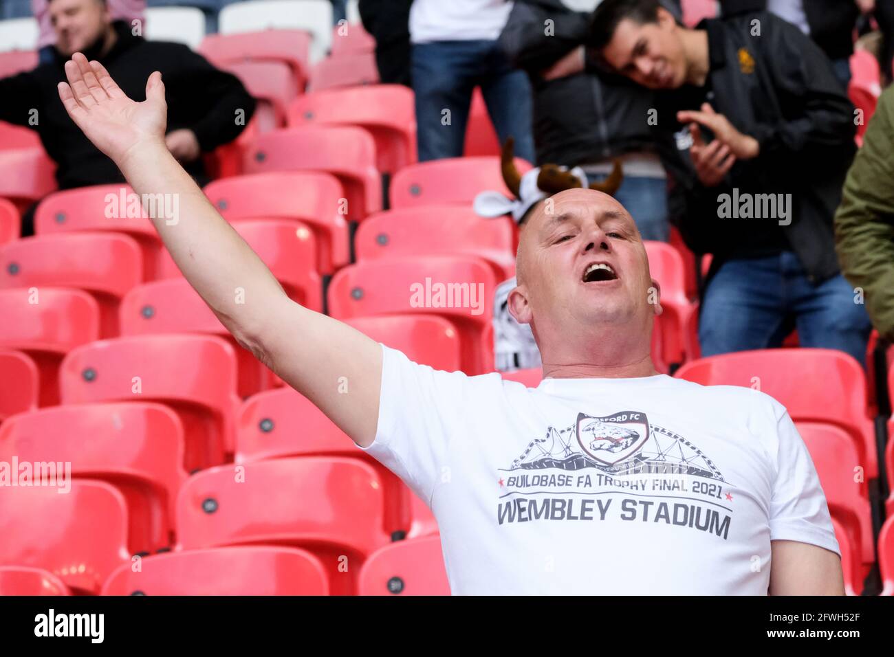 Londres, Royaume-Uni. 22 mai 2021 - Londres, Royaume-Uni: Hereford FC prendre AFC Hornchurch dans la finale FA Trophy. Crédit: Thomas Jackson crédit: Thomas Jackson/Alamy Live News Banque D'Images