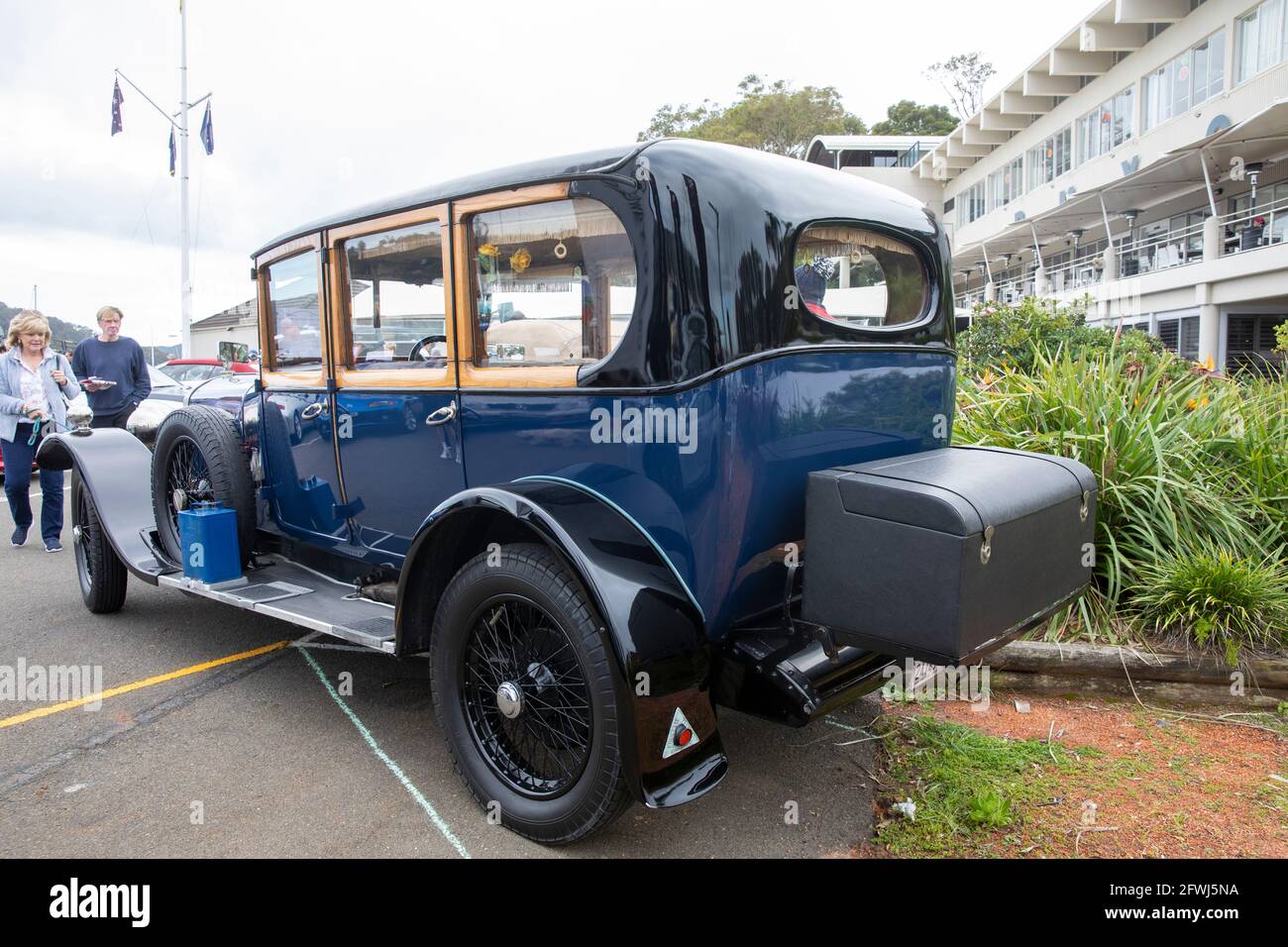 Classic Sunbeam 1925 modèle 20/60 sport tourer berline à Un spectacle automobile classique de Sydney à Pittwater, en Australie Banque D'Images
