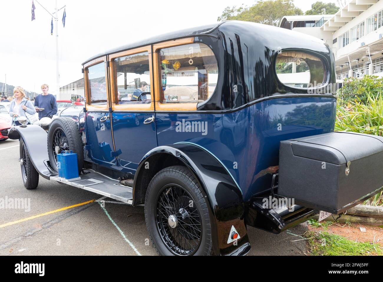 Classic Sunbeam 1925 modèle 20/60 sport tourer berline à Un spectacle automobile classique de Sydney à Pittwater, en Australie Banque D'Images