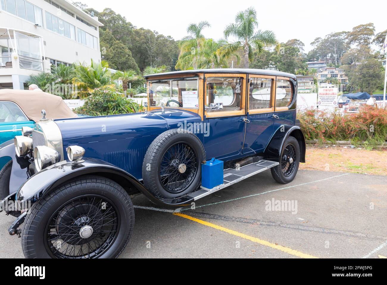 Classic Sunbeam 1925 modèle 20/60 sport tourer berline à Un spectacle automobile classique de Sydney à Pittwater, en Australie Banque D'Images