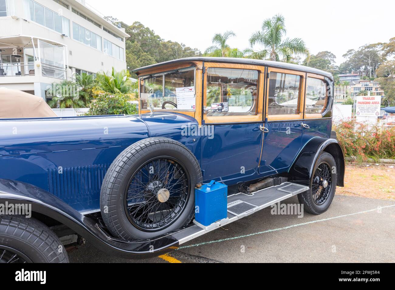 Classic Sunbeam 1925 modèle 20/60 sport tourer berline à Un spectacle automobile classique de Sydney à Pittwater, en Australie Banque D'Images