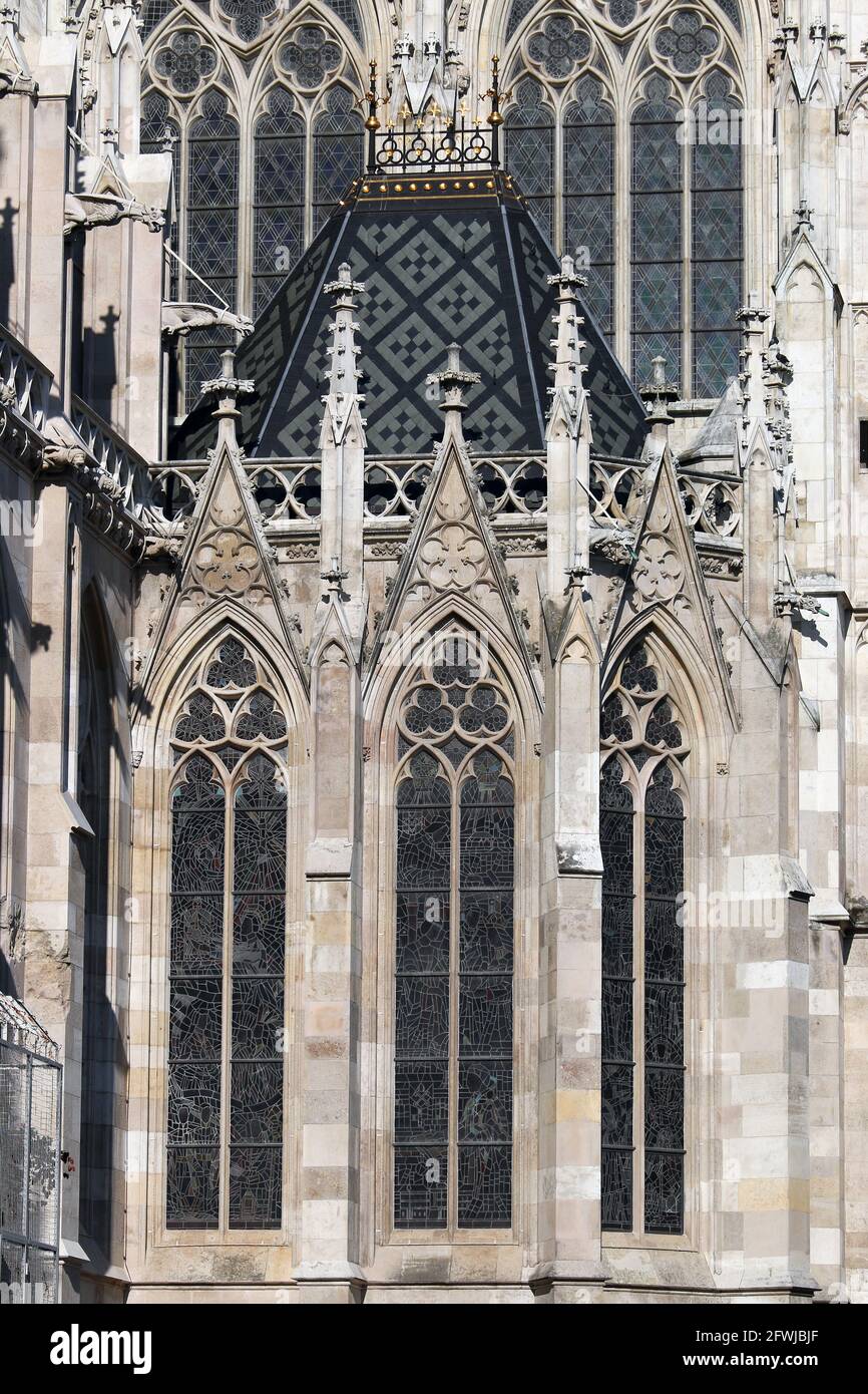 Extérieur de l'église votive Votivekirche à Vienne en Autriche Banque D'Images