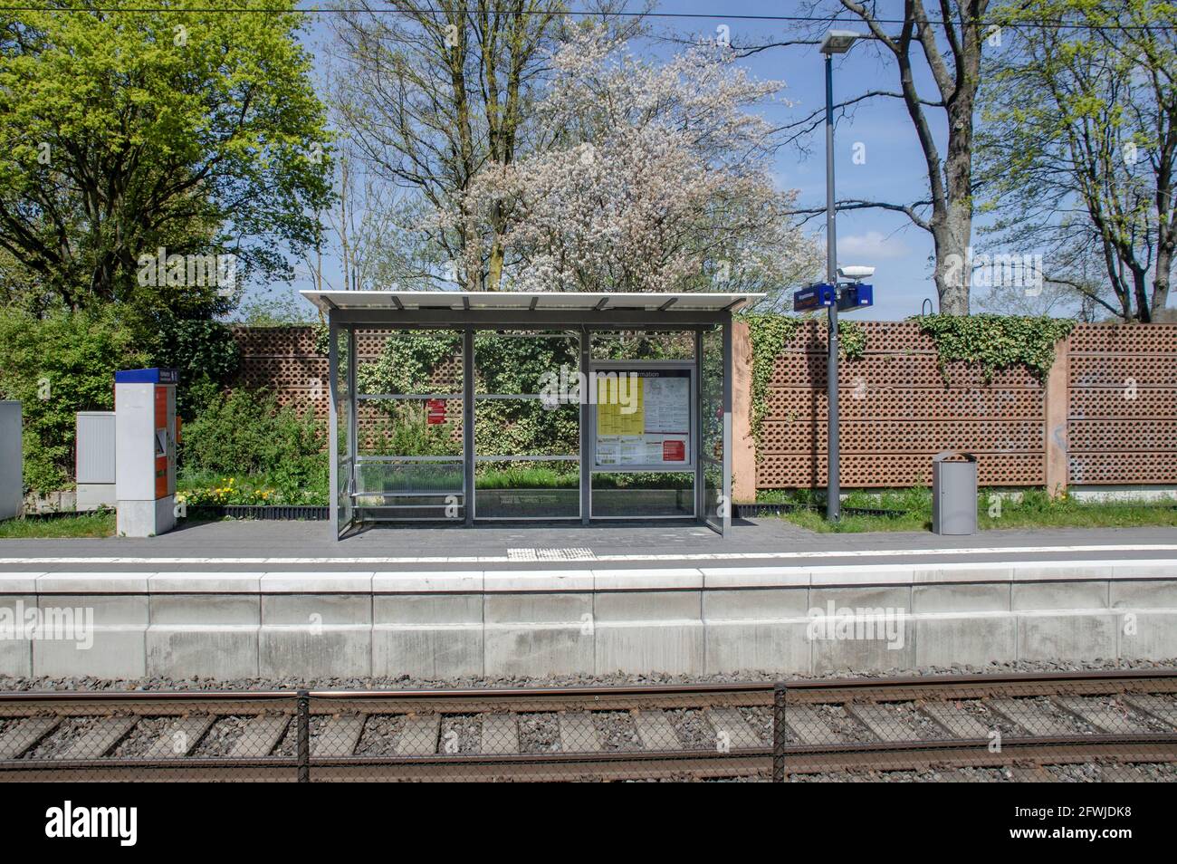 Aachen Eilendorf Bahn Haltepunkt Banque D'Images