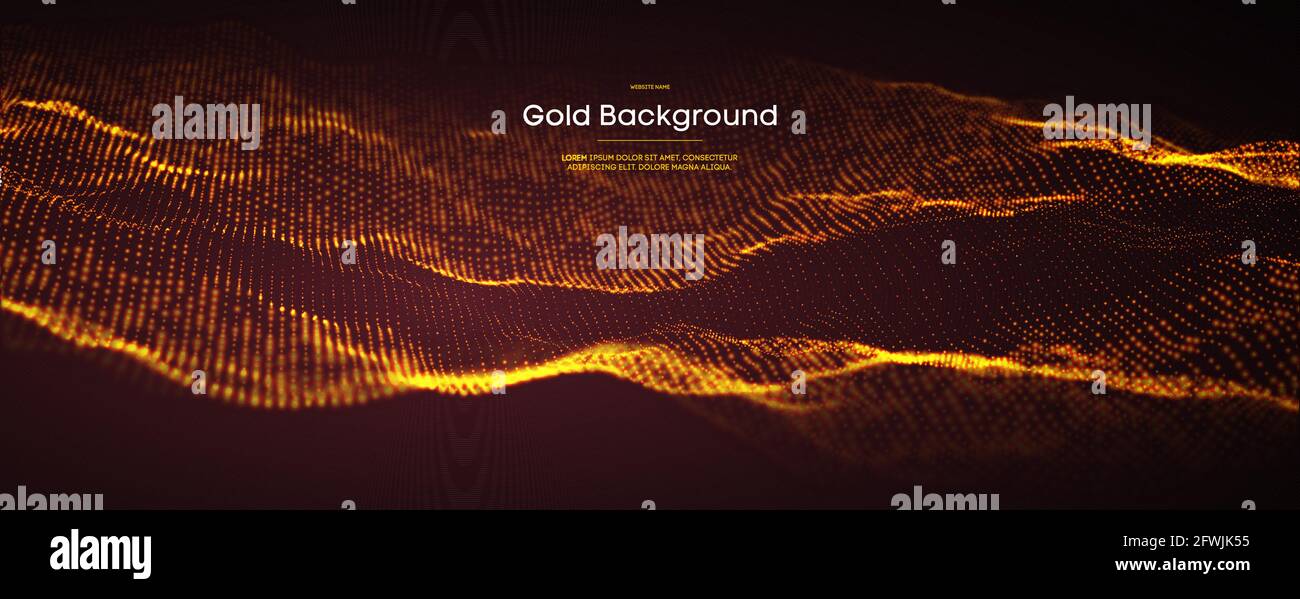 Fond doré scintillant. Confettis dorés scintillants. Arrière-plan abstrait. Élégant bokeh doré scintillant. Illustration vectorielle. Illustration de Vecteur