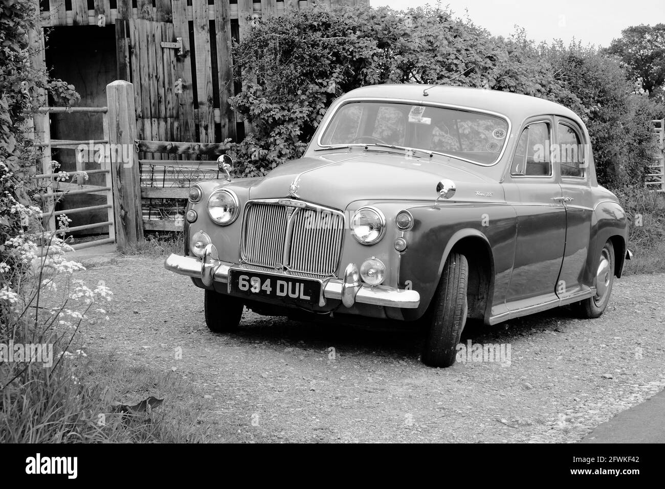 Mai 2021 - voiture Classic Rover 100 construite entre 1959 et 1962 Banque D'Images
