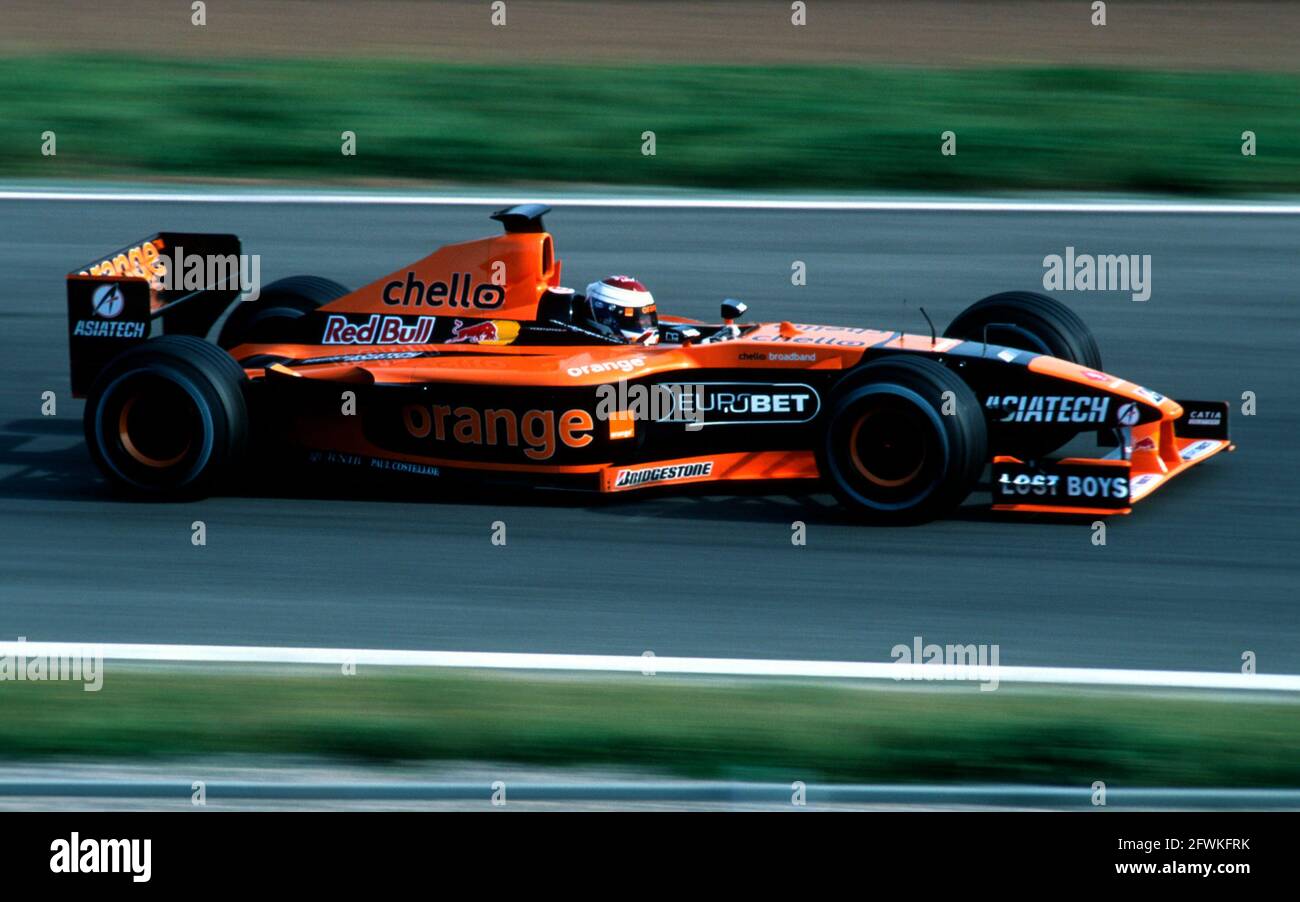 Jos VERSTAPPEN, Arrows pendant les sessions d'essais de Formule 1 sur le circuit de Catalunya à Montmelo près de Barcelone, Espagne en mars 2001 Banque D'Images