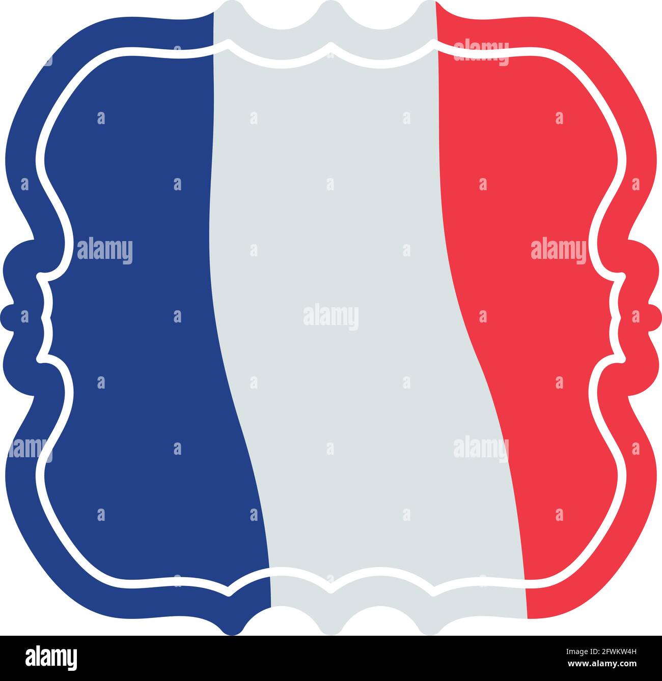 représentation du timbre français Illustration de Vecteur