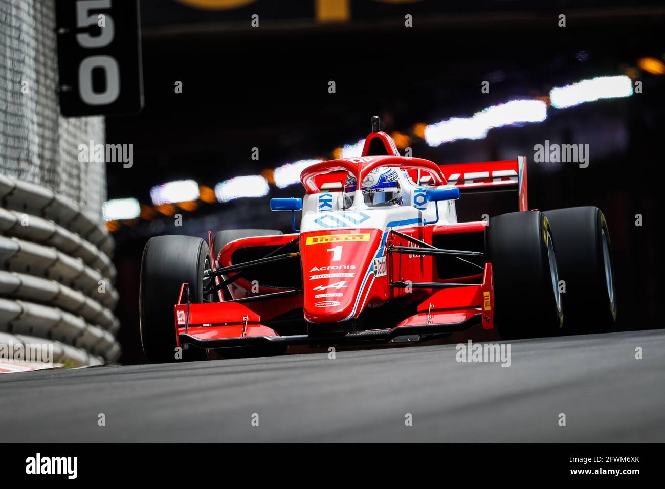 01 ARON Paul, Prema Powerteam, action lors de la 3ème manche du Championnat régional d'Europe de Formule 2021 par Alpine à Monaco, du 21 au 23 mai 2021 - photo Antonin Vincent / DPPI Banque D'Images